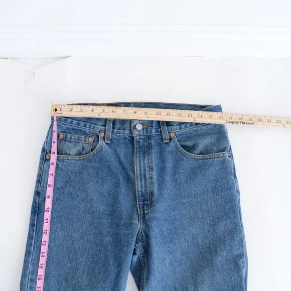 Vintage Levi's Blue Straight Leg Jeans  Button Style 212 (made in Canada) - Picture 5 of 6